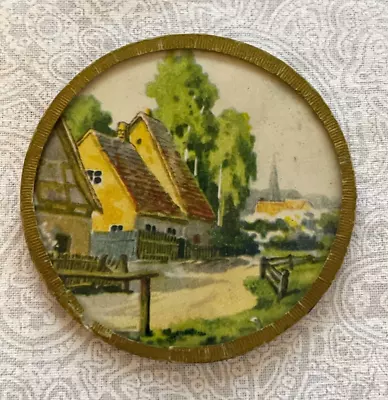 Vintage Doll House Miniature Cottage Picture Marked Germany • $20