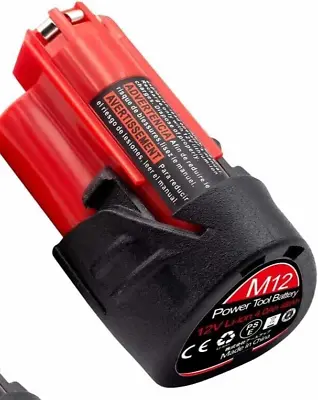 1pc. M12 Battery For Milwaukee 12V: Battery 4.0 Ah Lithium Replacement • $29.99