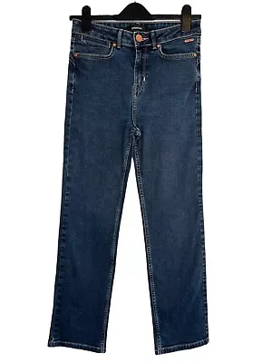 PER UNA M&S MARKS & SPENCER Jeans Size 10 S Short Blue Denim Straight 28 W 28 L • £14.99