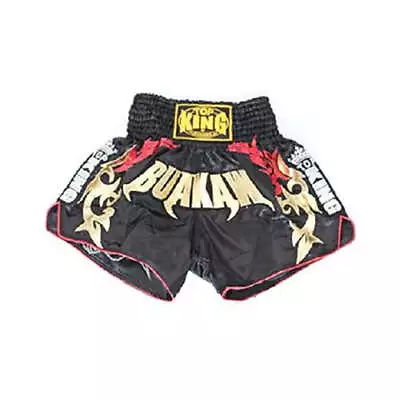 Top King Muay Thai Shorts Black Buakaw • $65.23