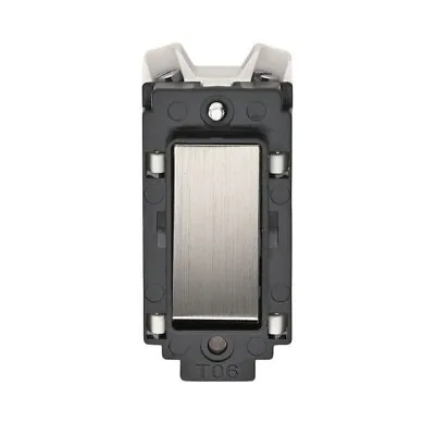 Crabtree 4530/6SS  Grid Light Switch 2 Way - Stainless Steel Black • £7.50