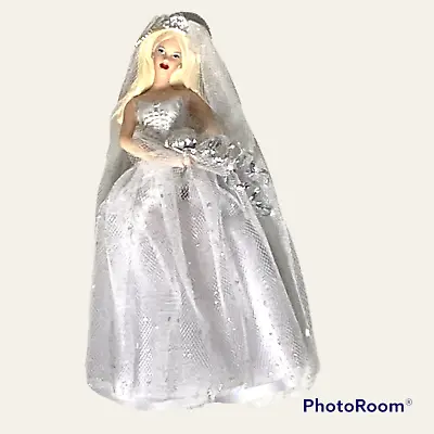 Avon Barbie Millenium Bride~2000~Porcelain Ornament Caucasian NOB • $12.99