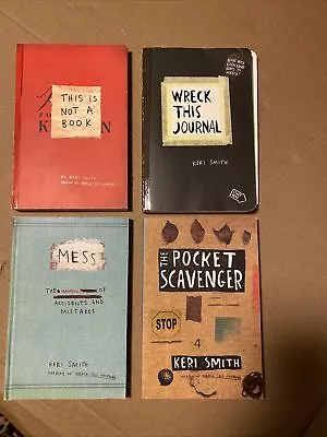 Lot 4 Books Keri Smith NotABook Mess Wreck Journal Pocket Scavenger • $18