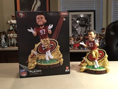 $239 • Buy Nick Bosa San Francisco 49ers Gold Rush Bobblehead