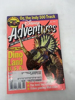 Disney Adventures Magazine May 1998 Dino Land USA On The Indy 500 Track • $10.96