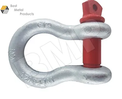 10) 7/8“ Screw Pin Anchor Shackle W/Red Pin Clevis Jeep Off-Road Rigging 0900164 • $93.40