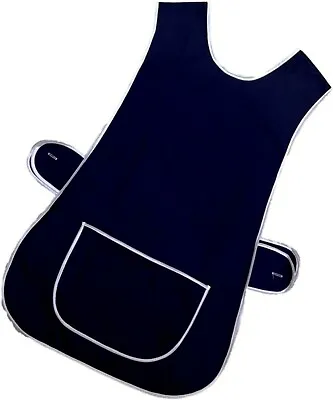 £6.55 • Buy Top Quality Ladies Home / Work Tabard (Tabbard) Apron With  Pocket,  Navy BLUE