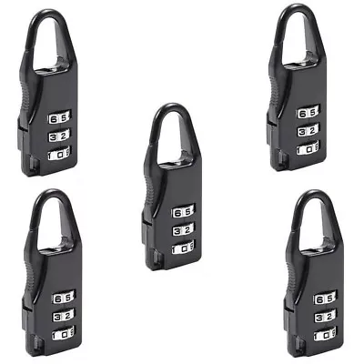 5 Pcs Mini 3 Digit Resetable Combination Travel Luggage Suitcase Lock Padlock • $10.50