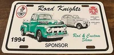 F1 Ford Booster License Plate Road Knights Verplanck Fire New York 1951 1952 • $49.99