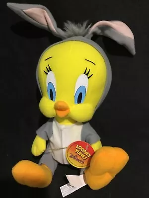 Tweety Bird Looney Tunes Vintage Whitmans Soft Plush Toy Dressed As Bugs Bunny • $15