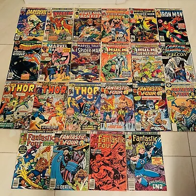 Marvel Comics Bronze Age Comic Book Mixed Lot Of 22 TEAM-UP THOR FANTASTIC FOUR • $99.99