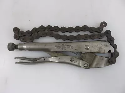 Petersen Vise Grip 20R Chain Clamp Pipewrench Locking Pliers Dewitt USA • $24.93