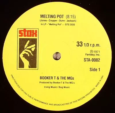 BOOKER T & THE MG's/BAR KEYS - Melting Pot - Vinyl (12 ) • £17.45