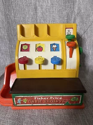 Vintage 1974 Fisher Price Toy Cash Register 926 Made In USA • $18