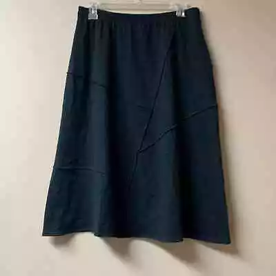 J.Jill Petite Black 100% Cotton Asymmetrical Skirt • $22