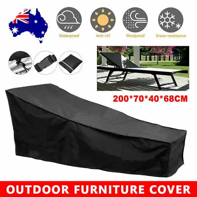 $18.99 • Buy Outdoor Furniture Cover Heavy Duty Sun Lounge Covers Waterproof Bed Chair Cover