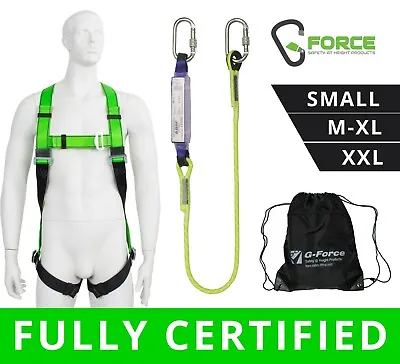 G-Force Height Safety Fall Arrest Shock Absorbing Work Positioning Lanyard Kit • £48.20