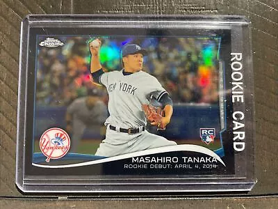 2014 Masahiro Tanaka Topps Chrome RC Black Refractor 26/99 Yankees Debut • $9.99