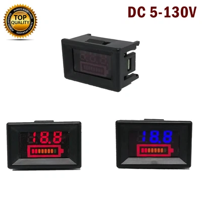 £5.79 • Buy 5-130V LED Battery Indicator Voltmeter Monitor Level Meter Gauge Lamp Indicator