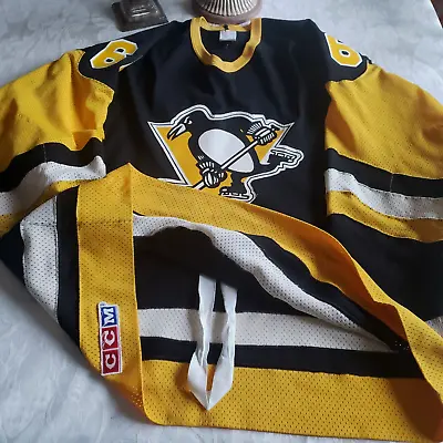 Authentic 1984/85 Mario Lemieux  Rookie Pittsburgh Penguins Team Issued Jersey • $5995