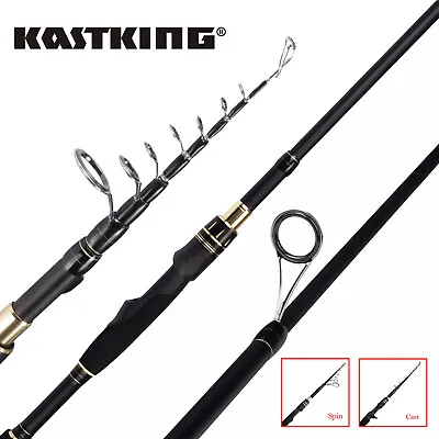 KastKing BlackHawk II Fishing Rod Travel Telescopic Pole Spinning Casting Rod US • $59.99