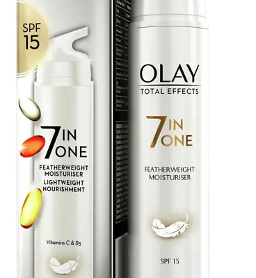 Olay Total Effects 7 In One Featherweight Moisturiser With SPF15 50ml • £11.99