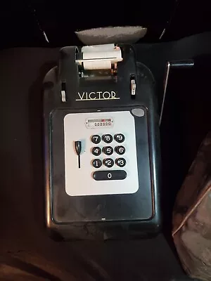 Vintage Victor Adding Machine/ Calculator/ Cash Register/ Receipts • $180