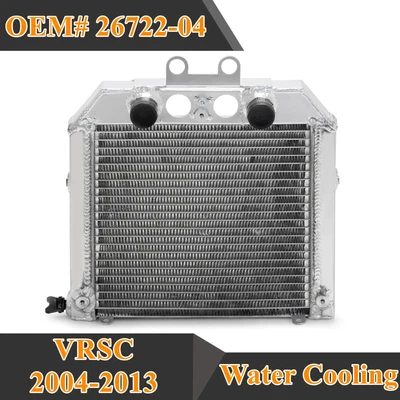 $119.98 • Buy VRSC 2004-2013 Aluminum Water Radiator Engine Cooling 26722-04 V-ROD NIGHT ROD