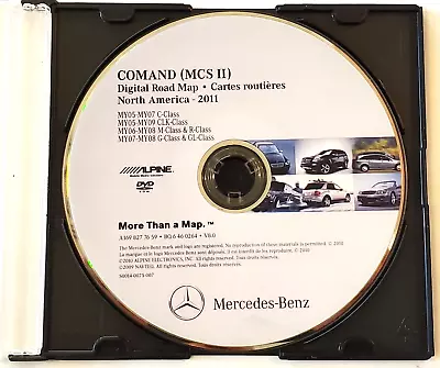 2005 - 09 Mercedes Benz Command MCS II Navigation GPS DVD USA & Canada 2011 Map • $79