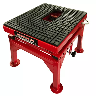 300 Lb Hydraulic Motorcycle Lift Table Dirt Bikes Tractors Scissor Jack Stands • $129.09