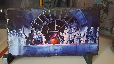 Star Wars Last Supper Poster Canvas Dark Side Darth Vader Stormtrooper Art Print • £23