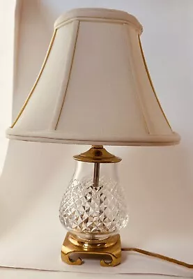 Waterford Crystal Alana Boudoir Lamp With Shade 13in Height • $125