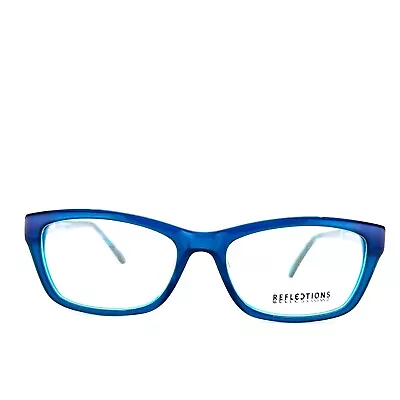 Reflections R772 By I-DEALOPTICS Eyeglasses Blue Rectangular Frame 53-17 140 Mm • $24.98