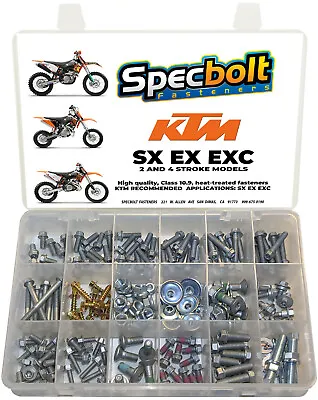 Specbolt Bolt Kit For KTM SX SX-F EXC & XCW 2 & 4 Stroke 125 250 300 350 450 500 • $59.99