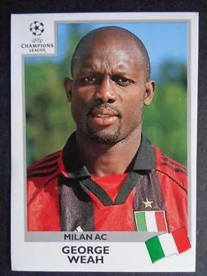 Panini Champions League 1999-2000 - George Weah (AC Milan) #305 • £1