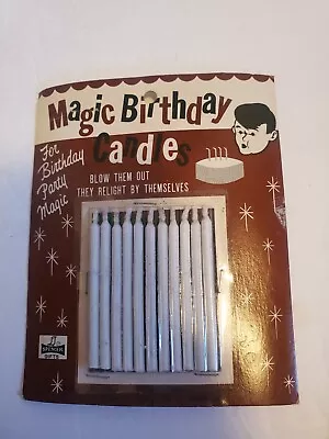 Vintage Magic CANDLES Re-Lighting 10 Pack - WHITE - New Old Stock • $9.99