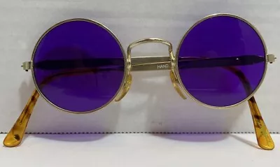 Vintage JANIS JOPLIN Style Round Joe Camel Bucks  BUSTAH  Purple  Sunglasses  • $56.25