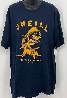 Oneill Tee Shirt Size XL Extra Large Navy  Fishing Division Modern Fit Men New • $14.44