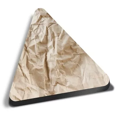 Triangle MDF Magnets - Crumpled Brown Wrapping Paper Effect #16684 • £4.99