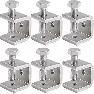 Mini C Clamps Stainless Steel 0.83 Inch For Working Heavy Duty Small U  (6pcs) • $20.85