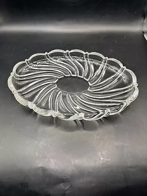 Mikasa Crystal Swirl Vanity Tray/ Serving Dish • $9.99