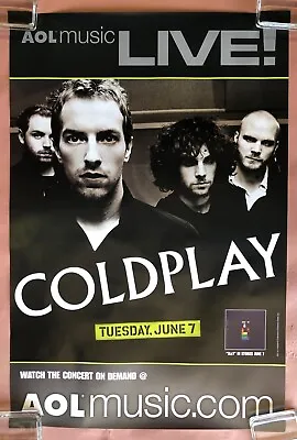 COLDPLAY X & Y 2005 Streaming Concert AOL MUSIC LIVE Promo POSTER Chris Martin  • $67.94