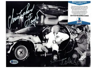 Michael J Fox Christopher Lloyd Back To The Future Signed 8x10 Photo Beckett SFX • $600