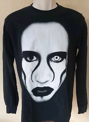 MARILYN MANSON Rare Long Sleeve T Shirt Backprint S Adults See Measurements • £14.99