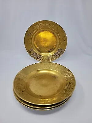 Set 4 Antique Gold Encrusted Porcelain Bowls - Charles Martin 7 1/2 By 1 1/2  • $95