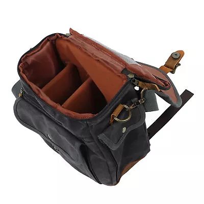 Canvas Camera Shoulder Bags Vintage Casual Large Space SLR DSLR Canvas Camera Ca • $41.82