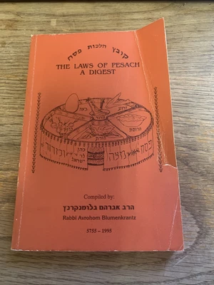 $0.99 • Buy The Laws Of Pesach A Digest Jewish Halacha Book 1995 Rabbi A Blumenkrantz