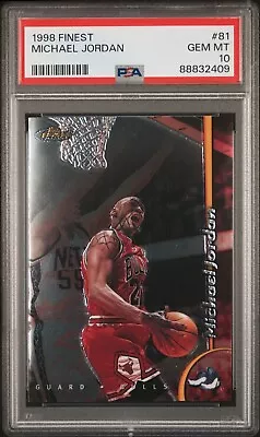 1998 Finest 81 Michael Jordan Psa 10 • $174.99