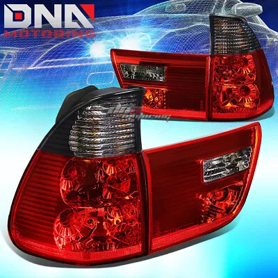 $98.88 • Buy Smoked Housing Lens Red Led Tail Brake Signal Lights/lamps For E53 00-06 Bmw X5