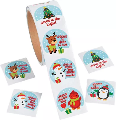 1 Roll - Jesus / Religious Holiday Stickers - 100 Stickers Total - 1.5 Inch -New • $1.49